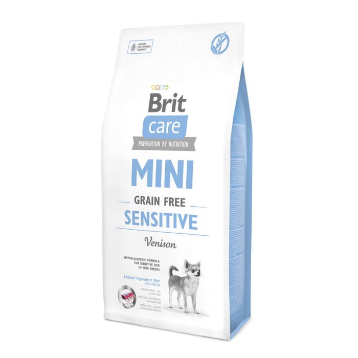 Brit Care GF Mini Sensitive 2кг + 2 павуча Brit Care Dog Mini Fillet 