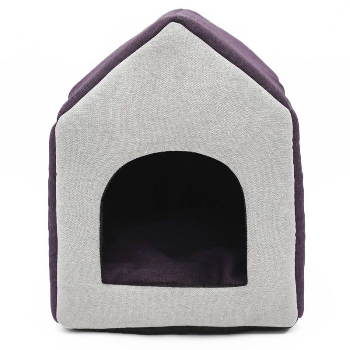Будка для собак антикоготь сіро-фіолетова  2 433340 см