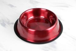 Миска для собак кольорова метал на гумці d25см2.350 л
