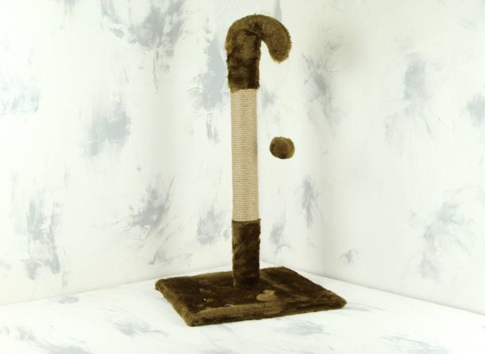 Когтеточка Гном джутова основа 37  37 см, Коричневий