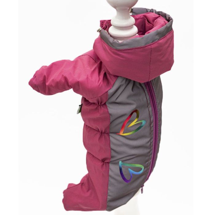 Бузок комбінезон для собак дівчаток велсофт без силікону XS