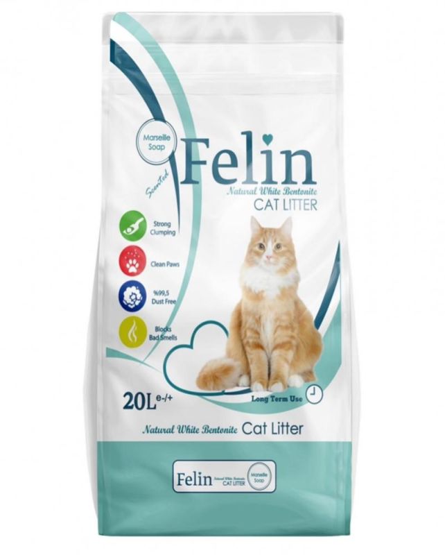 Felin наповнювач для кішок з ароматом марсельського мила 20л