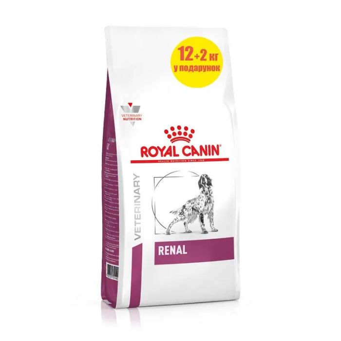 АКЦІЯ Royal Canin Gastro Intestinal сухий дієтичний корм для лікування ниркової недостатності у собак 12+2 кг 