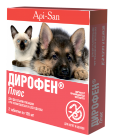 Дирофен плюс для кошенят і цуценят 6 таблеток 