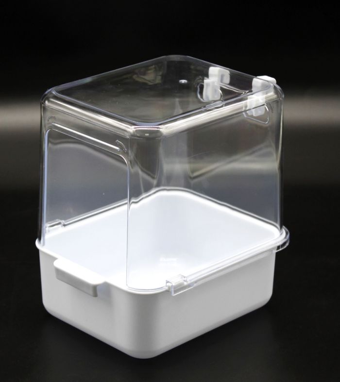 Купалка для птахів, біла, 171418 см