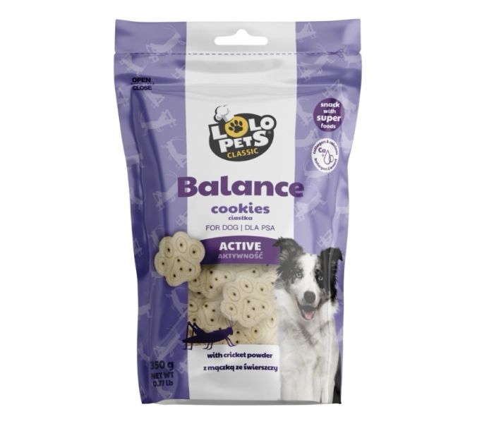 Ласощі Lolopets Active для суглобів і кісток, бісквіт, 350 г