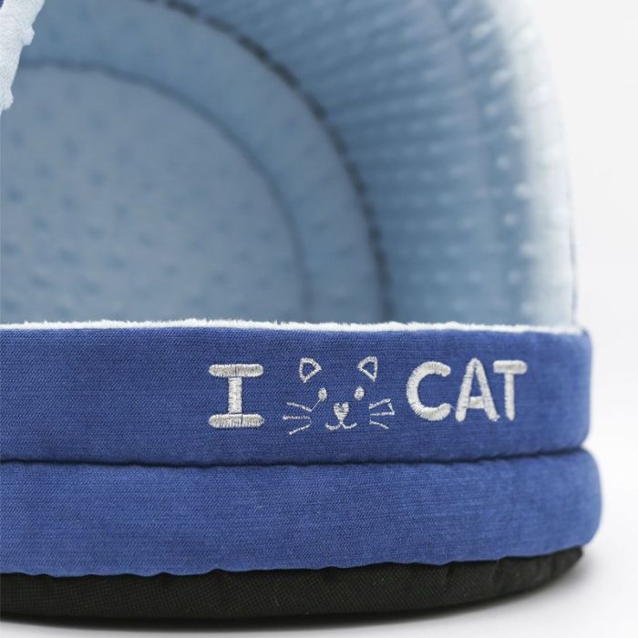 Будиночок для кота улюбленець 1 - 402829см замша і велюр Морська хвиля