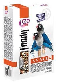 Повнораціонний корм для нерозлучників Lolo Pets 500 г
