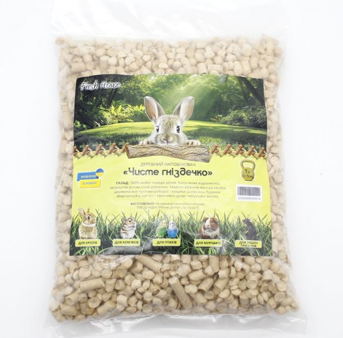 Наповнювач Fresh House Чисте гніздечко, 1 кг 