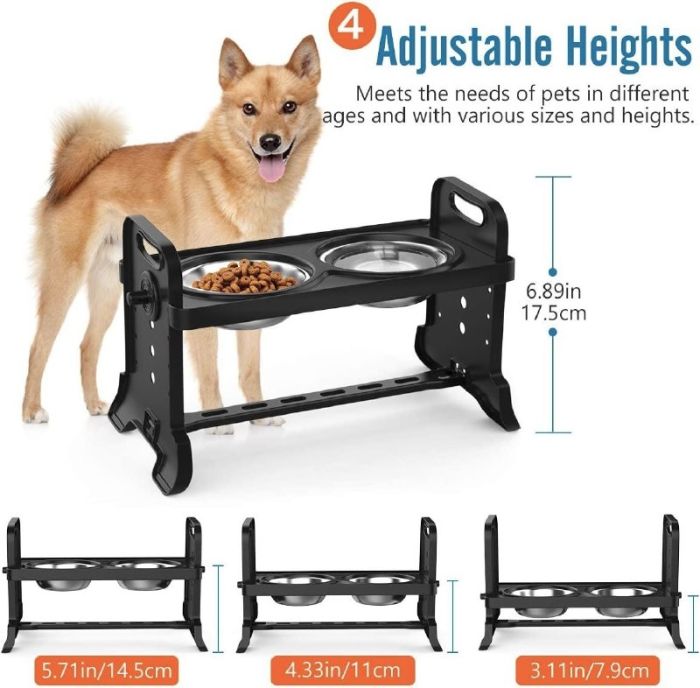 Барчики пластикові складні з металевими мисками 200млмиска3 ур. висоти