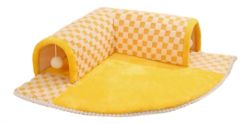 Килимок із тунелем плюшевий XL 808022 см. Жовтий