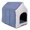 Будка  2 для собак 433340 см Сіро-синя