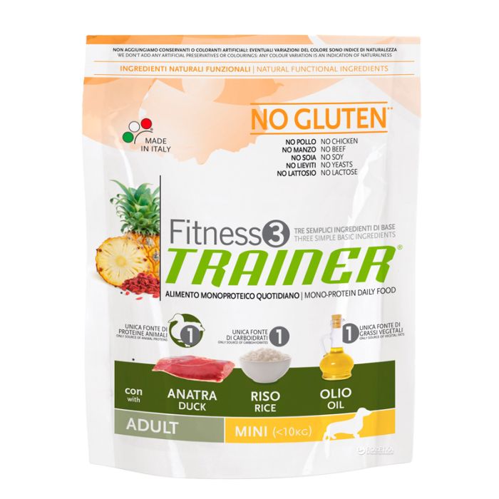 Trainer Fitness3 Adult Mini With Duck Rice Oil для собак дрібних порід з качкою 800г