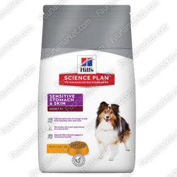 Hills Sp Canine Adult Sensitive Stomach  Skin з куркою для собак з чутливим травленням 1кг
