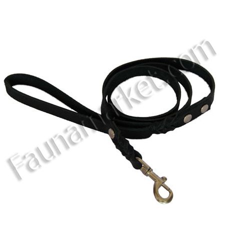 Повідець заплетений 14 мм чорний 