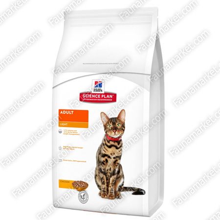 Hills SP Feline Adult Light з куркою для підтримки ідеальної ваги дорослої кішки 300г 