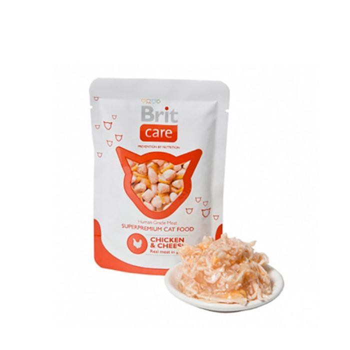 Brit Care Cat з куркою і сиром 80г 