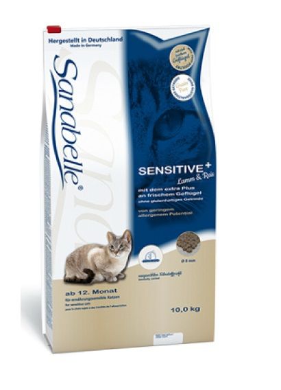 Sanabelle SENSITIVE з ягням для кішок з чутливим травленням 400г