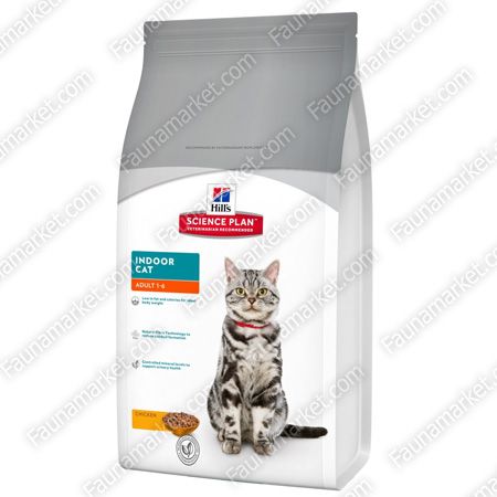 Hills SP Feline Adult Indoor Cat з куркою для кішок які живуть всередині приміщень 1,5 кг