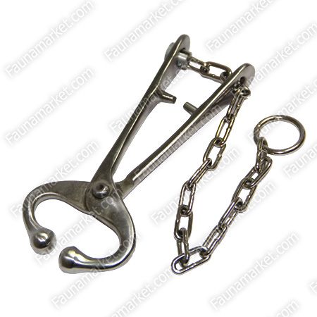 Щипці носові Гармса для фіксації з мотузкою (ВРХ) 