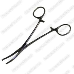 Затиск К  о Кохера вигнутий з зубчиком 16см 