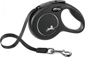 Рулетка Flexi Classic XS-стрічка 3м, до 12 кг Чорна