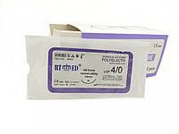 ПГЛА-шовна нитка з ріжучою голкою 38 кола, 75см USP 50(EP 1) 19мм