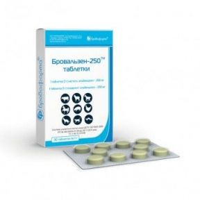Бровальзен 25 30 таблеток альбендазол Бровафарма 
