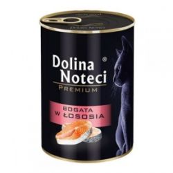 Dolina Noteci Premium консерви для кішок 400гр мясні шматочки з лососем в соусі 383734303732 