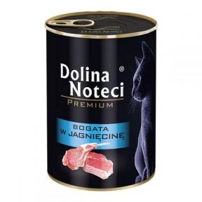 Dolina Noteci Premium консерви для кішок 400гр мясні шматочки з ягням в соусі 383758303756 