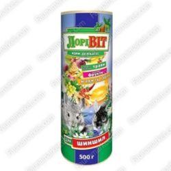 Лорівіт Корм-делікатес для шиншил туба 0,5 кг 