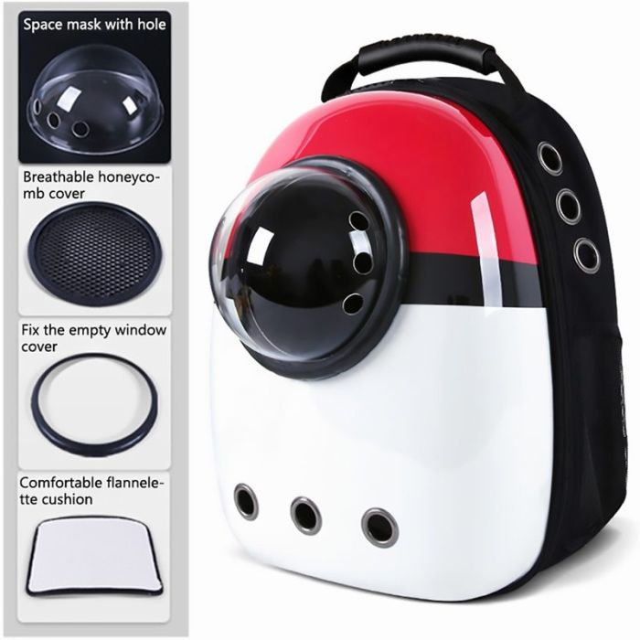 Рюкзак ілюмінатор пластиковий 32х42х29см Біло-червоний