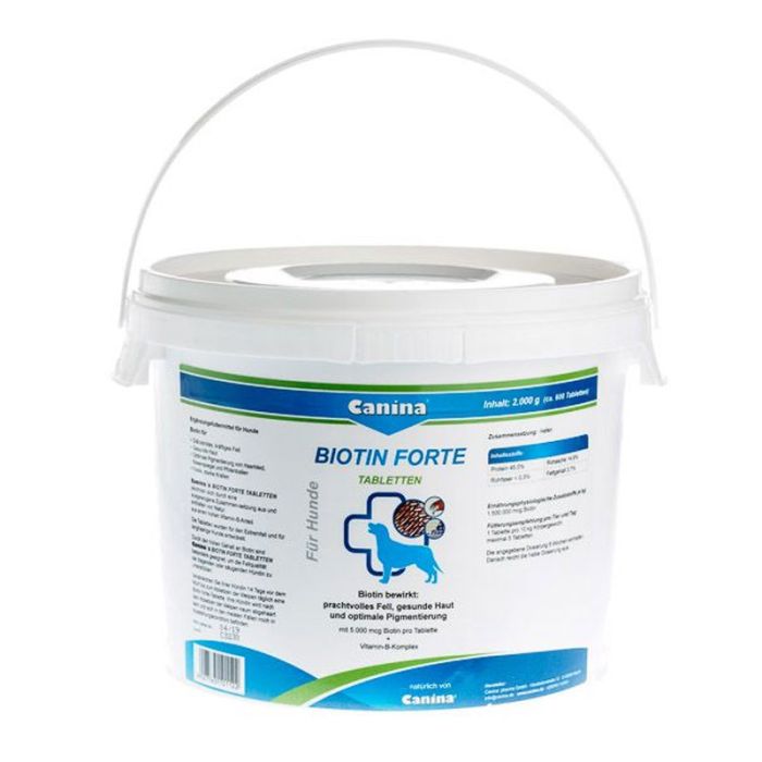 Biotin Forte Canina-інтенсивний курс для шерсті собак з біотином 600 таблеток  2000г