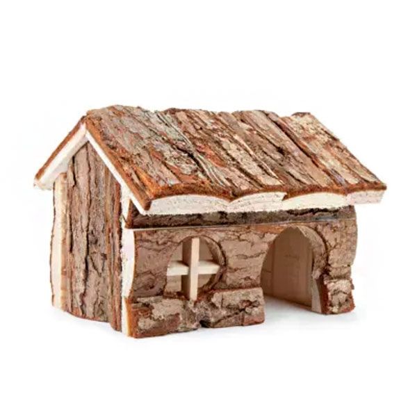 Деревяний будинок для гризунів, 19х14х10 см 