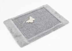 Килимок-дряпка сизаль, 44х31 см сірий