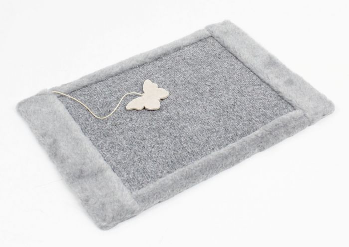 Килимок-дряпка сизаль, 44х31 см сірий