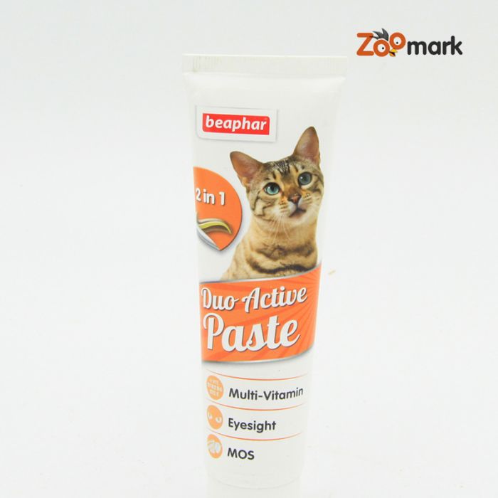 Дуо Актив  Duo-Active Paste Beaphar) - Мультивітамінна паста для кішок 100 г Мультивітамінна паста Дуо Актив для кішок 100г.