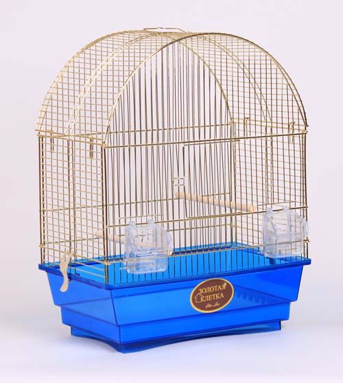 Клітка для птахів Ellen Міпі Gold 42х25х55см золота клітина 