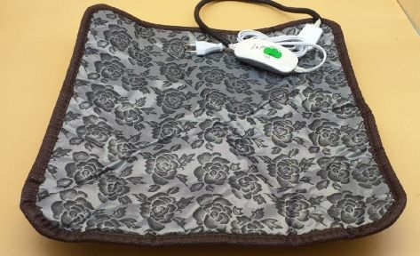 Килимок з підігрівом квадрат Сірий з лапками