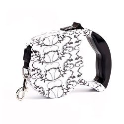 Рулетка візерунок 3м  12кг пластикова ручка стрічка з кнопкою 