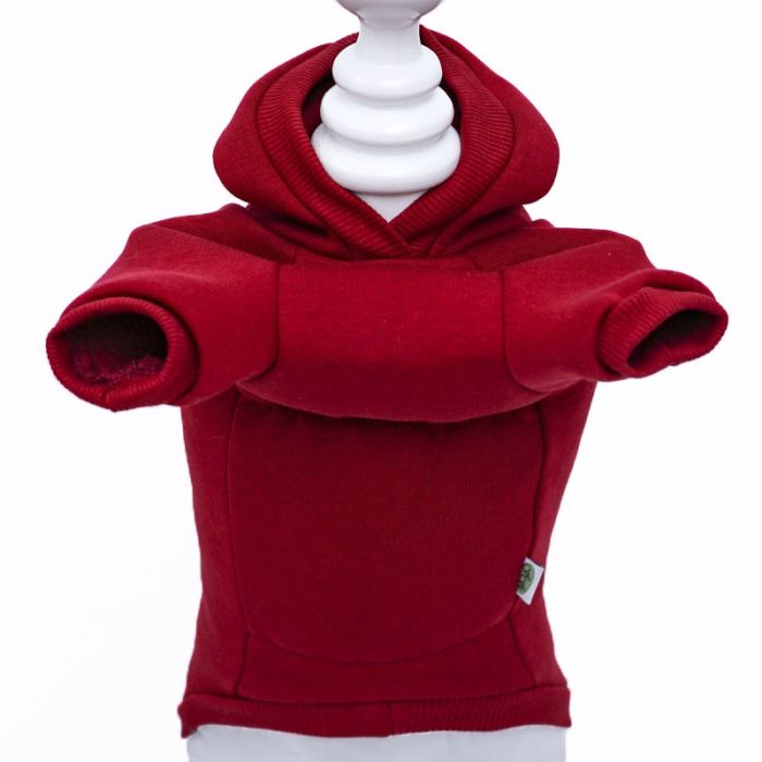 Олень світшот для собак дівчаток трикотаж на флісі Бордо L