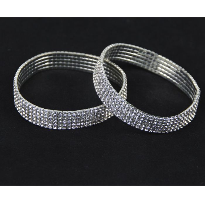 Нашийник з прикрасами L 5 рядів 30 см 