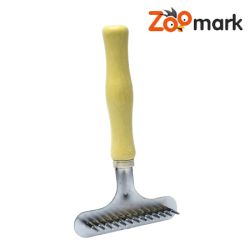 Гребінець-граблі Малі деревяна ручка М314, Unizoo