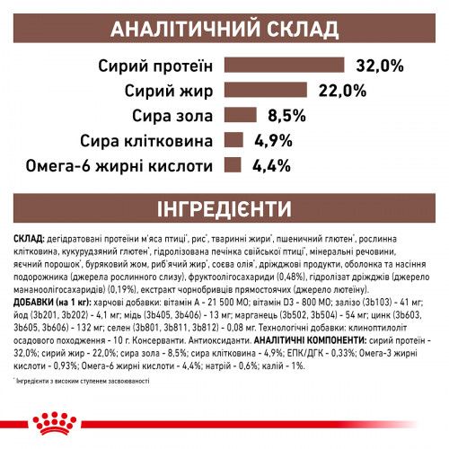 Royal Canin Gastrointestinal Hairball Cat при захворюваннях шлунково-кишкового тракту і виведенні шерсті у кішок 2 кг
