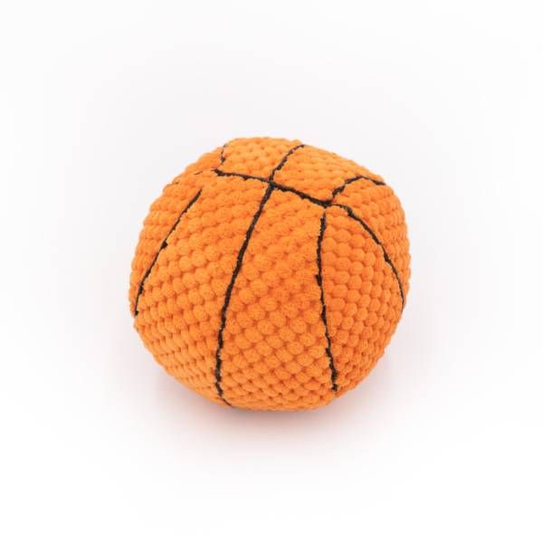 М'яка іграшка для собак баскетбольний м'яч ZippyPaws SportsBallz Basketball з пищалкою