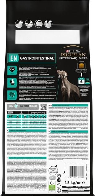 АКЦІЯ Pro Plan Veterinary Diets Gastrointestinal сухий корм при захворюваннях ШКТ у собак 1,5 кг 