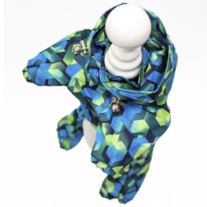 Стільники комбінезон для собак хлопчиків велсофт без силікону M