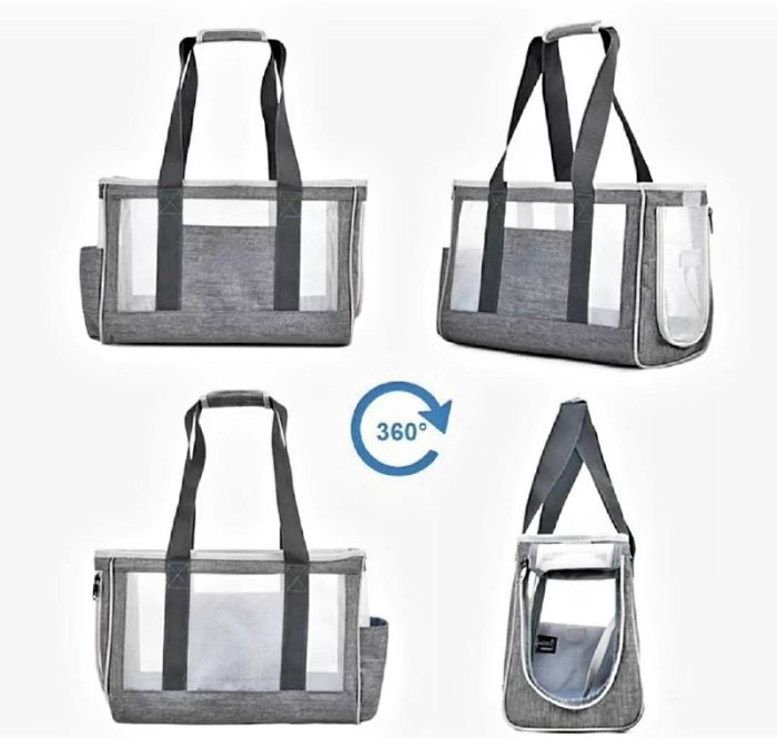 Сумка-переноска DODO 441729 см сіра сітка L 054 