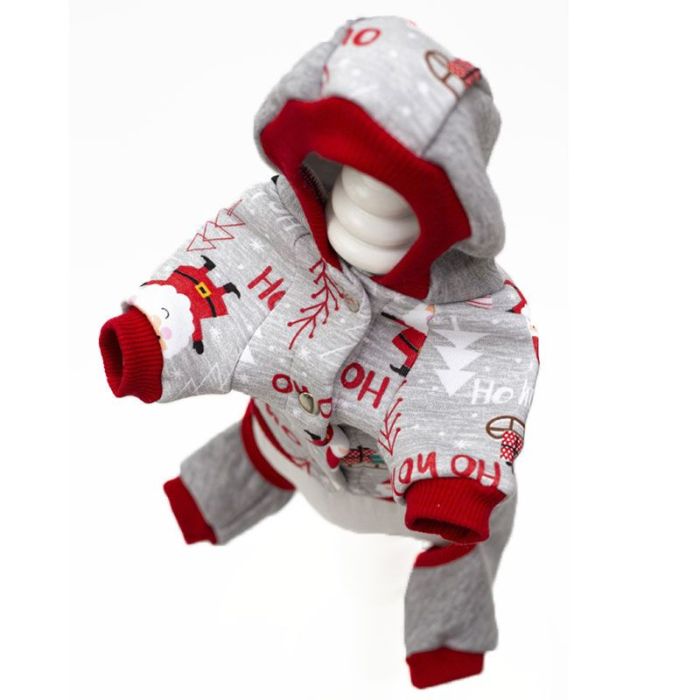 Клаус комбінезон для собак хлопчиків трикотаж на флісі M