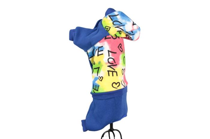 Олень світшот для собак хлопчиків трикотаж на флісі Синій S